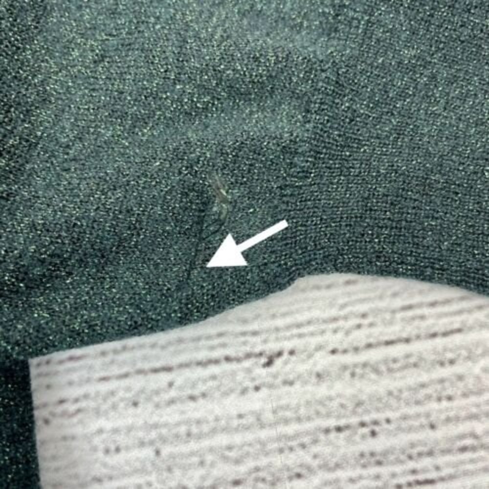Schumacher Metallic Green Wool Pullover Sweater Size 3 Wide Raglan Sleeve - Picture 7 of 10